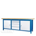 Stół warsztatowy HSS04 + 2 szafki S12 + S13