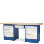 Stół warsztatowy HSS08 + 2 szafki H12 + szuflada