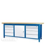 Stół warsztatowy HSS04 + 2 szafki S13 + S12