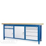 Stół warsztatowy HSS04 + szafki S11+S12+S13