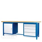 Stół warsztatowy HSS04 + szafki S12 i S13