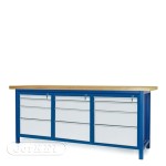 Stół warsztatowy HSS04 + 3 szafki S14