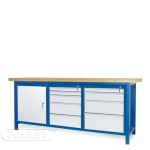 Stół warsztatowy HSS04 + szafki S12+S13 +S14