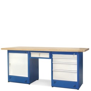 Stół warsztatowy HSS08 + szafka H11 + H12 + szuflada