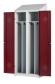 Szafka BHP 800 mm z ukośnym dachem, drzwi 180 st. otwarte
