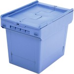 Pojemnik transportowy z pokrywą na zawiasach 410x300x340